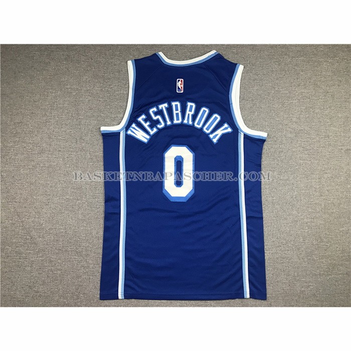Maillot Los Angeles Lakers Russell Westbrook NO 0 Classic 2021-2022 Bleu